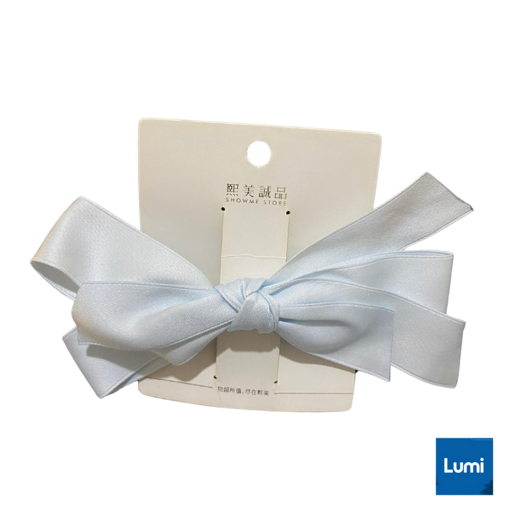 XIMI Jepit Rambut Pita Warna Biru muda