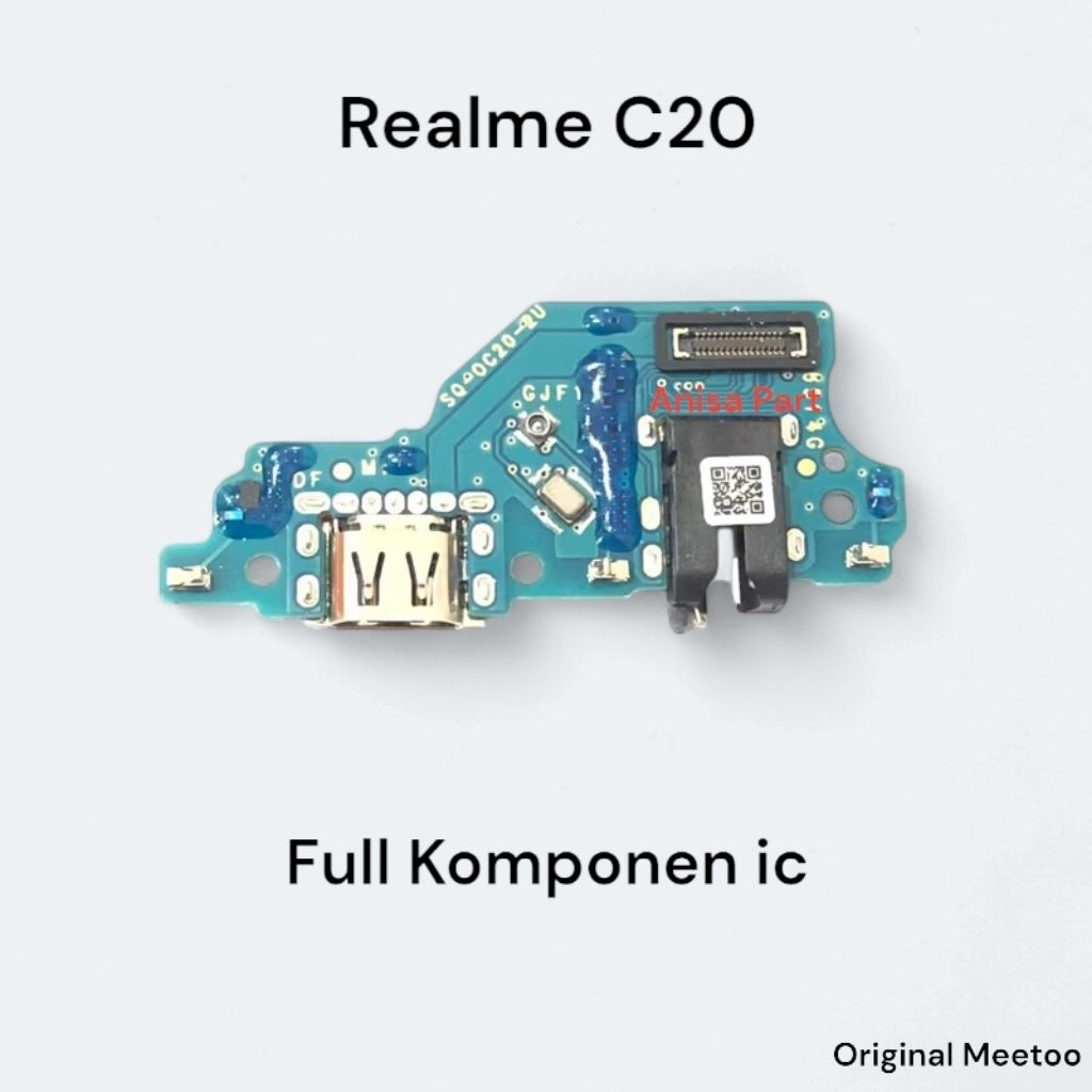 Connector Charger Realme C20 Original Meetoo Full Komponen Ic Papan Board Charger Mic Realme C20
