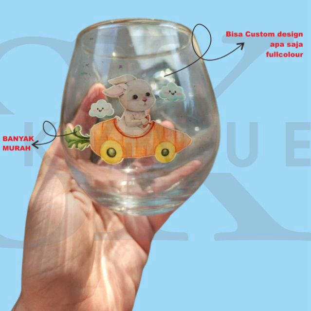 souvenir gelas tuscany viral WEDDING GELAS KACA PRINT UV SOUVENIR ULANG TAHUN GELAS ESTHETIC GELAS W