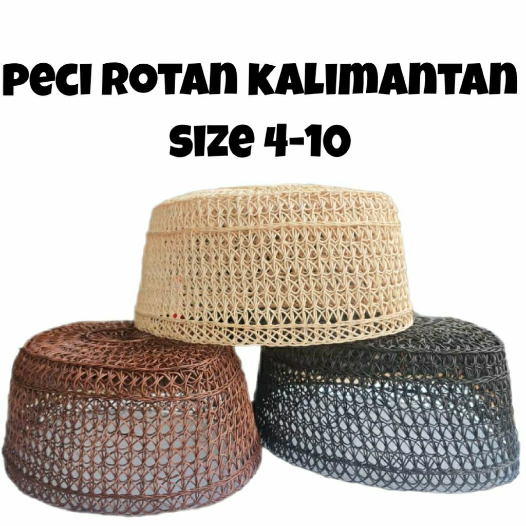 peci ROTAN KALIMANTAN, Peci akar rotan kalimantan, akar jangang, akar Rotan, FREE PACKING KARDUS