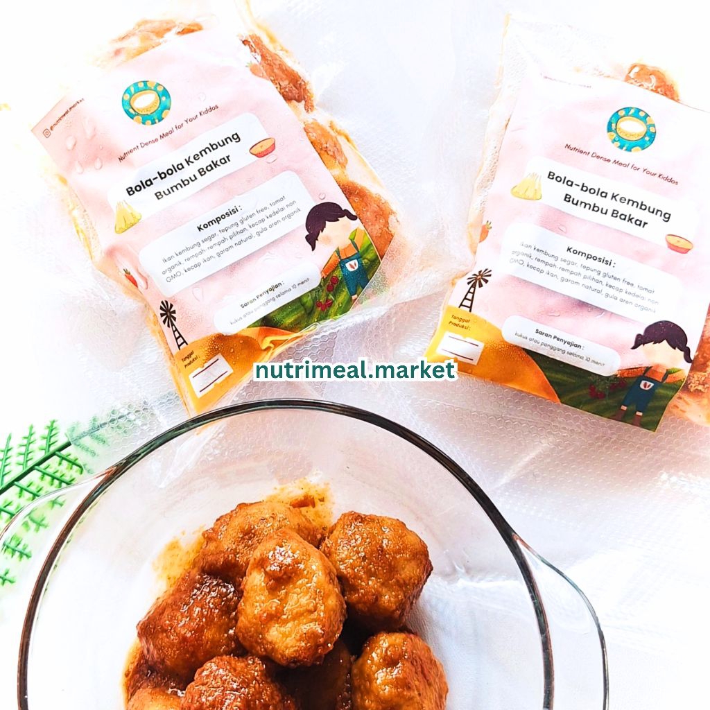 NutriMeal Olahan Kembung Saus Tomat Bola Bola kembung bakar otak otak ikan kembung MPASI gluten free