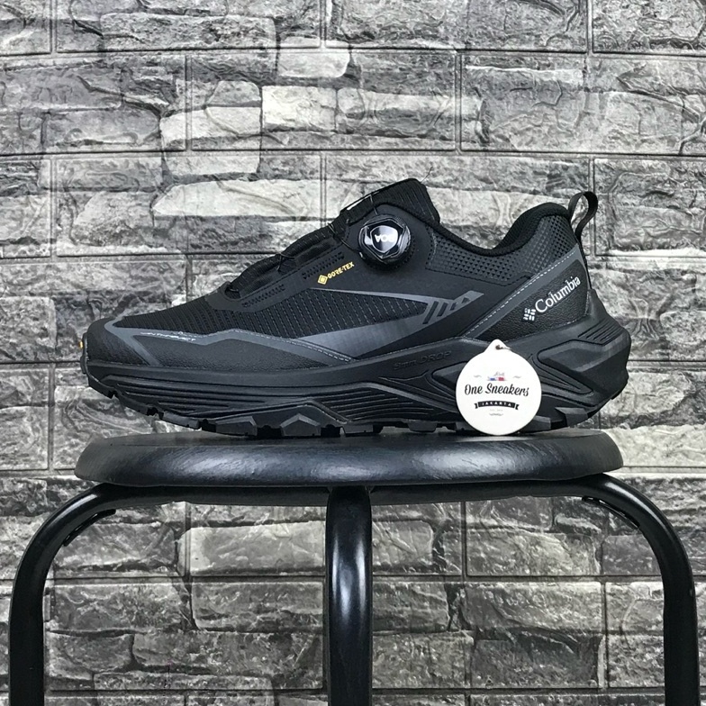 KODE V23F SEPATU COLUMBIA BOA WATERPOOF BLACK GREY