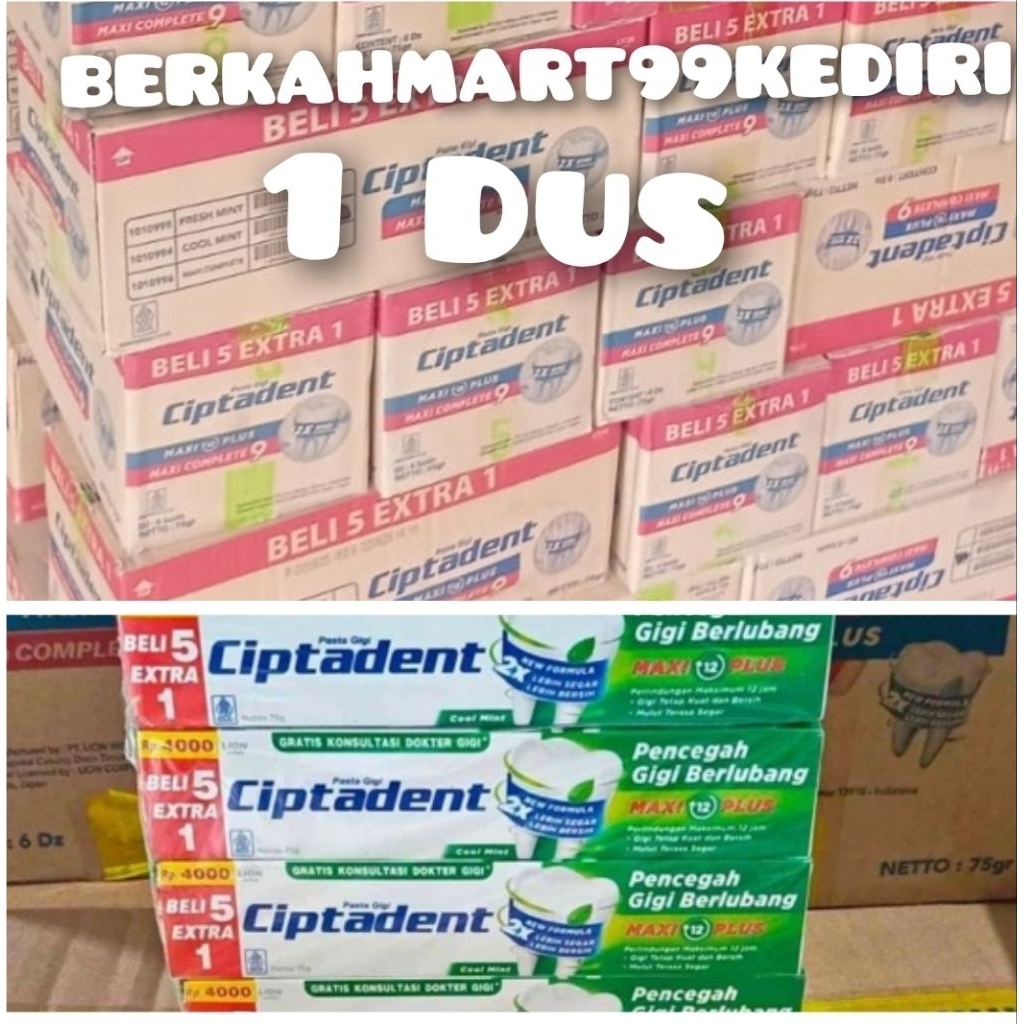 Pasta gigi ciptadent 1 dus isi 6 lusin