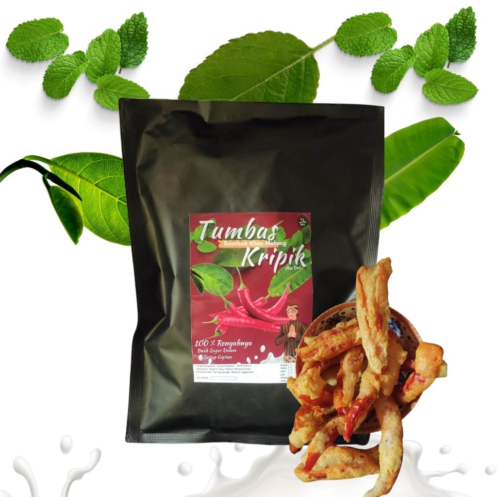 

Tumbas Kripik Mas Den Cabai kemasan besar 170 gr - camilan buah dan sayur khas Malang