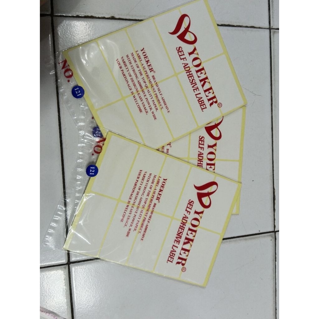 

stiker yoeker label harga/nama/stiker polos