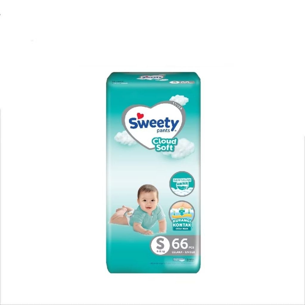 Sweety Silver Pants Cloud Soft S 66s Popok celana baby DIAPERS | PAMPERS CELANA UKURAN S