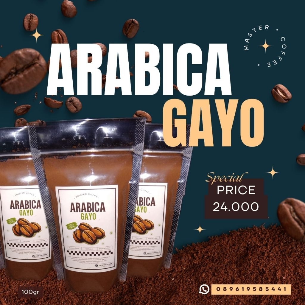 

Kopi Arabica Gayo Murni - Master Coffee 100Gram