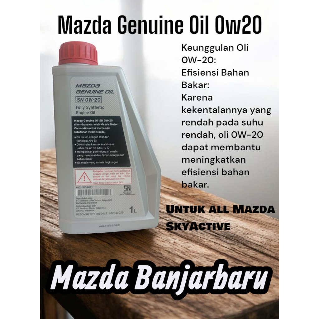 Mazda Genuine Oil OW-20 SN 0W-20