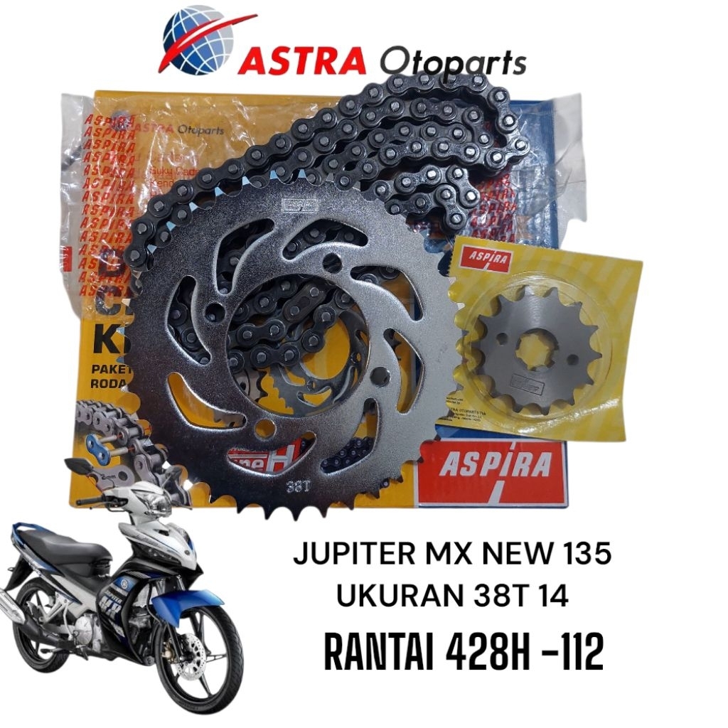Gear Set Gear Paket Jupiter Mx New 135 Jupiter Mx Kopling Original