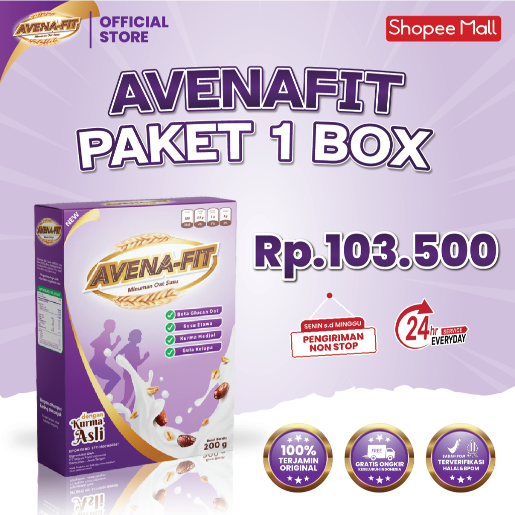 

Avena-Fit - Menu Sarapan Sereal Sehat Oat Susu 200 gram