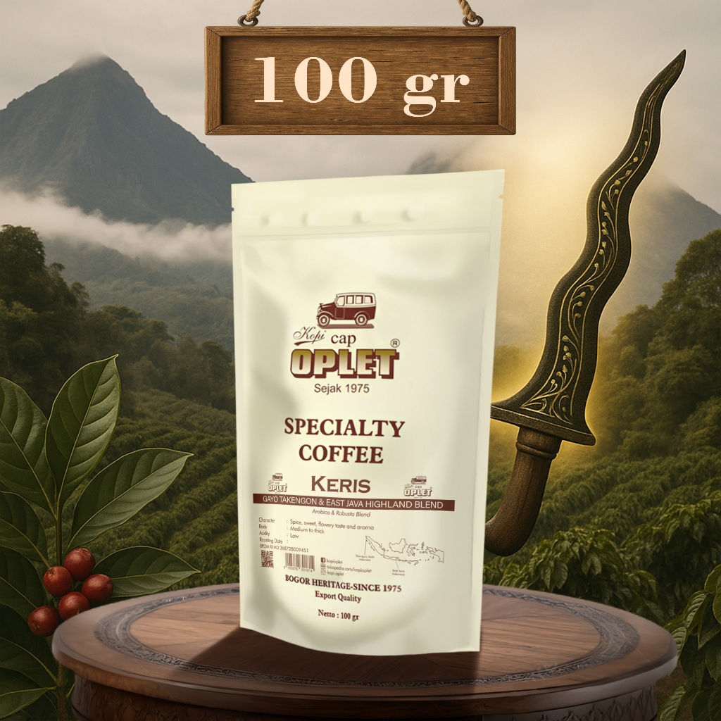 

KOPI OPLET SPECIALTY COFFEE - KERIS BLEND (Arabika GAYO & Robusta E. JAVA) - 100 gram