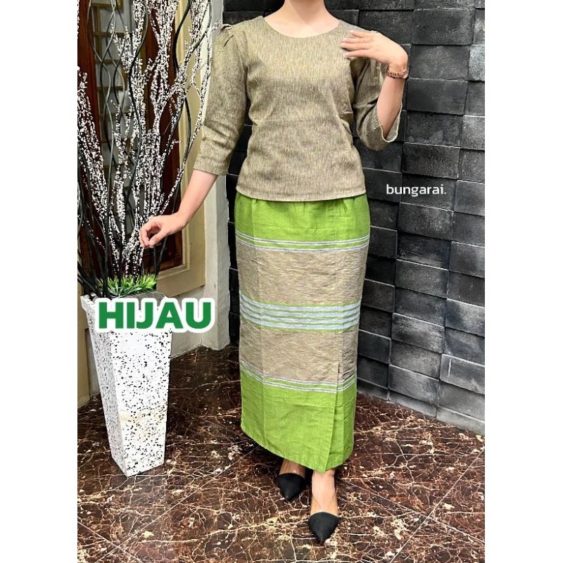 SETELAN TENUN LURIK PREMIUM TEBAL, ATASAN ROK PANJANG