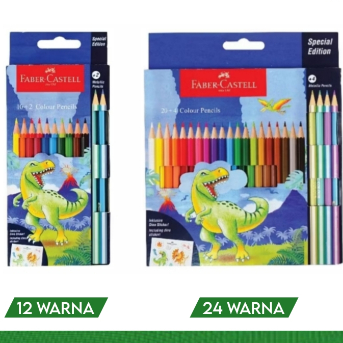 

Faber-Castell Pensil Warna Special Dino Edition