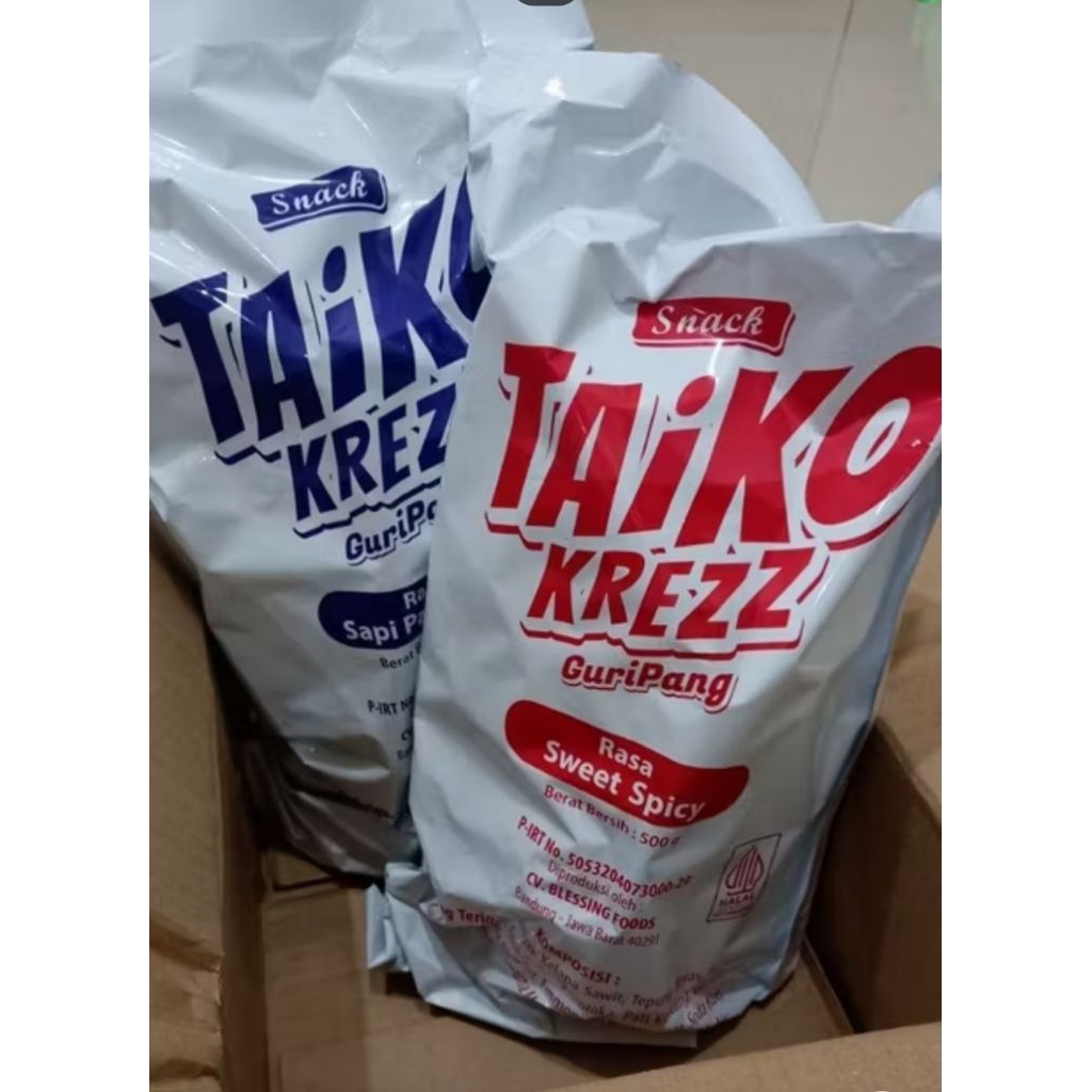 

Taiko krezz Guripang sapi panggang dan sweet spicy 500gram