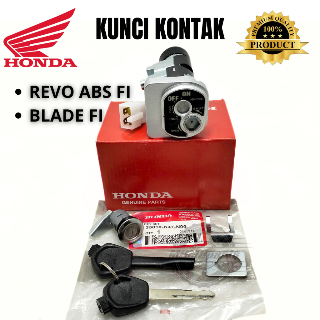 ORIGINAL KUNCI KONTAK ASSY SET PLUS JOK HONDA REVO ABS ABSOLUTE FI BLADE FI REPSOL KUALITAS ASLI ORI