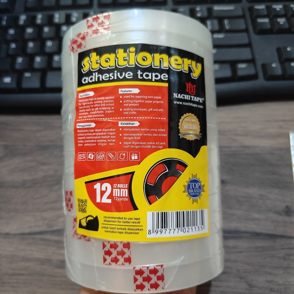 

12 PCS ISOLASI NACHI 1/2 INCH x 72 yard