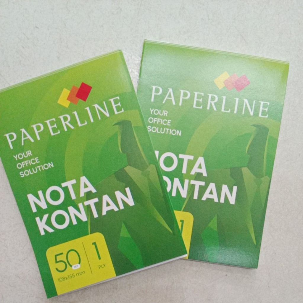 

NOTA KONTAN KECIL 1PLY MERK PAPERLINE ISI 50LEMBAR