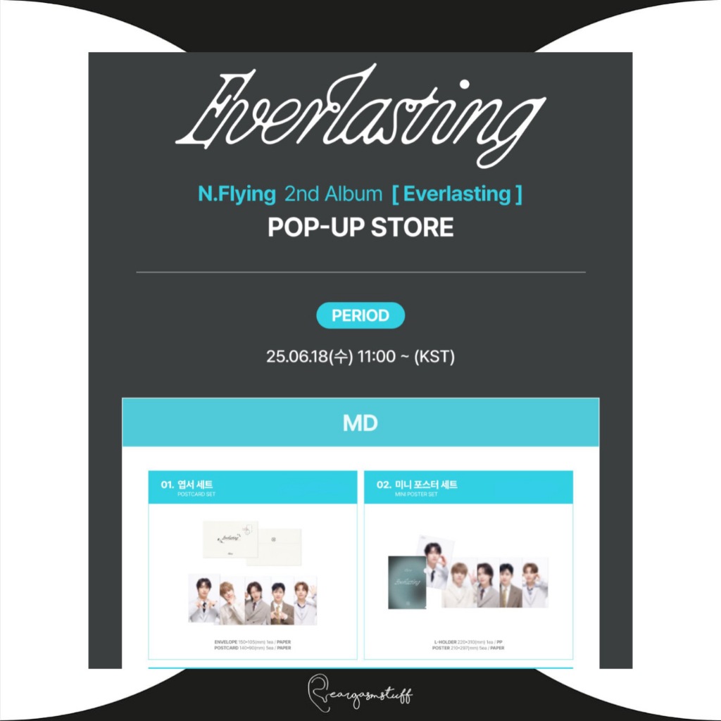 N.FLYING EVERLASTING POP UP STORE OFFICIAL MD / MERCHANDISE/ MD