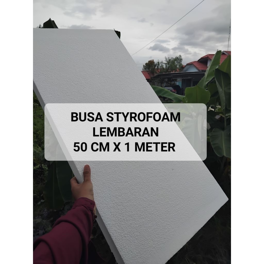 

[ 50 CM x 1 METER ] BUSA STYROFOAM LEMBARAN UNTUK BUKET & KERAJINAN