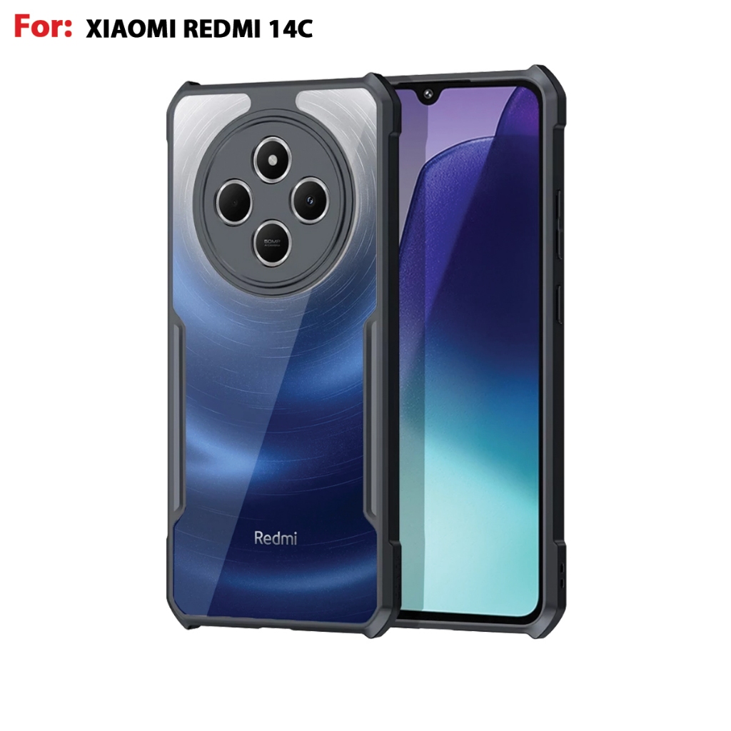Case Xiomi Redmi 14C Armor Fushion Transparent Casing