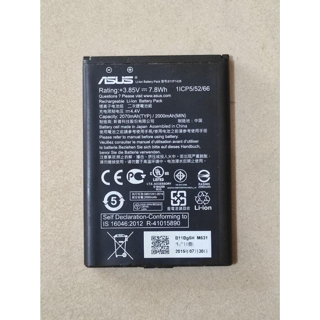 BATRE BATERAI BATRAI ASUS ZENFONE 2 LASER Z00RD ORI COPOTAN