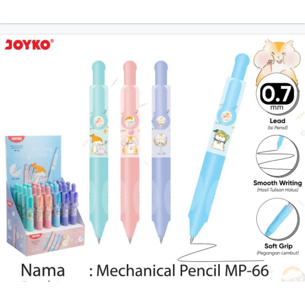 

Pensil mekanik Joyko pendek 0,7mm mp-66 (1pcs)