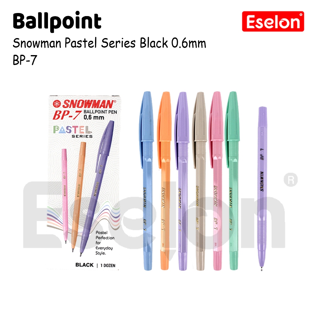 12pcs Pulpen Snowman BP-7 / 1 pak  pulpen snowman BP-7