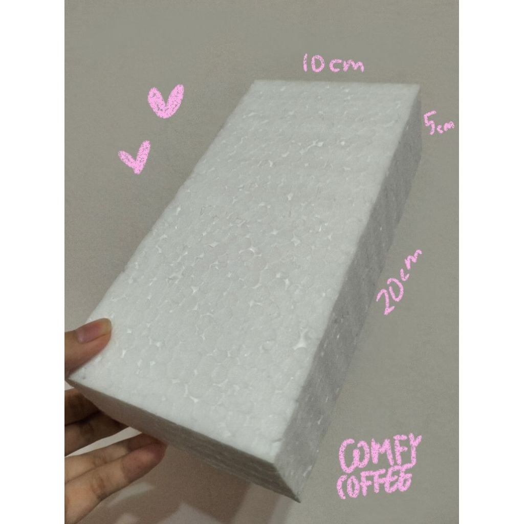 Gabus Bunga Styrofoam Flower Sterofoam Busa Bunga Kotak Persegi Panjang