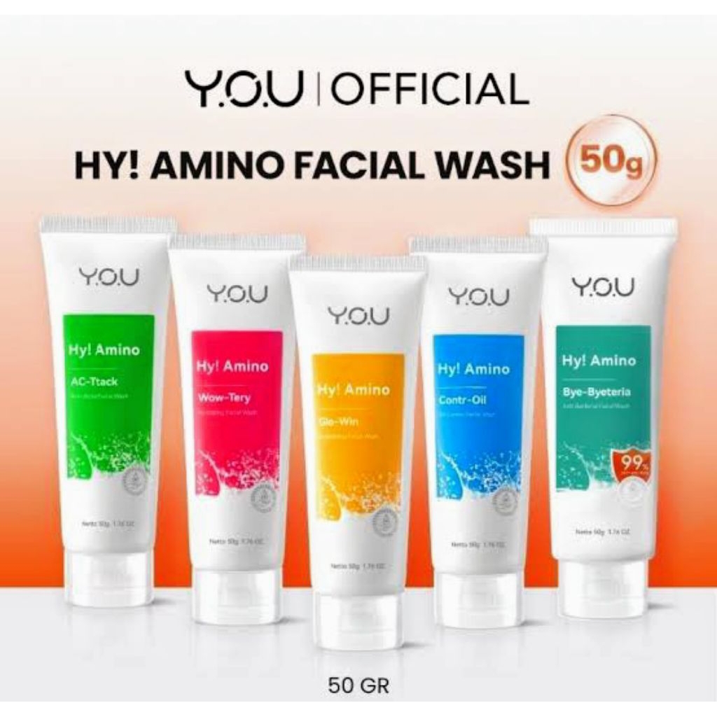 Pencuci Muka YOU Beauty Hy Amino 50 Gram