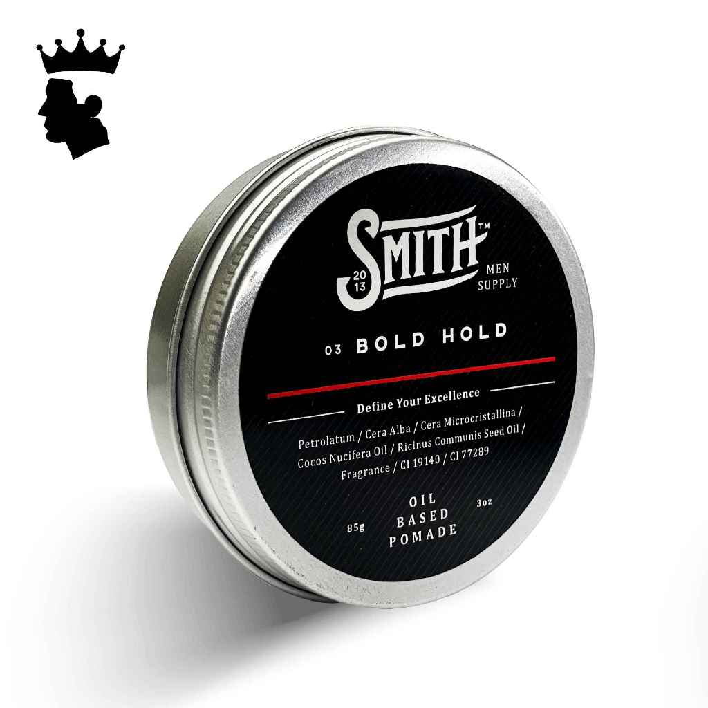 SMITH - Bold Hold Oil Based Hair Pomade 85gr | Smith Pomed Rambut Pria | Pomade Rambut Oil | Minyak 