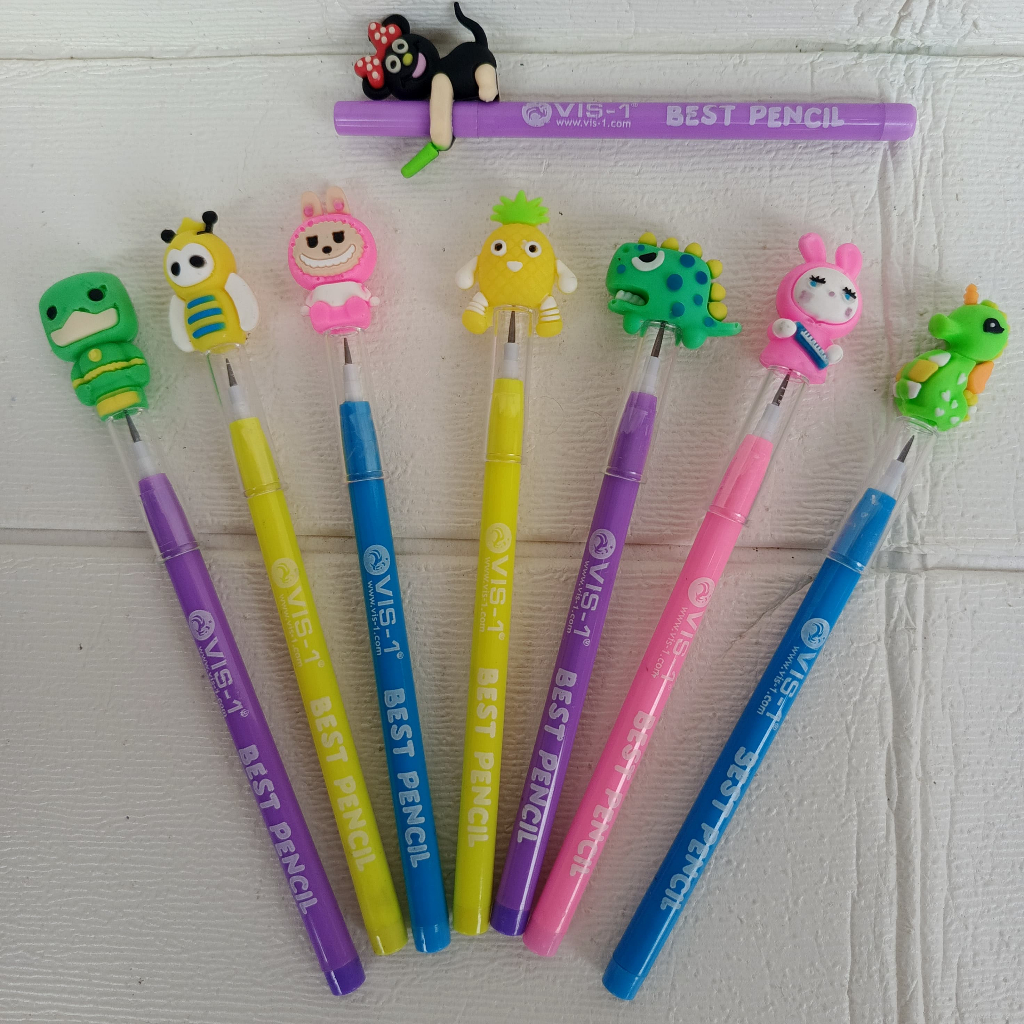 

Pensil Bensia Kepala Karet Karakter / Pensil sambung susun Karakter