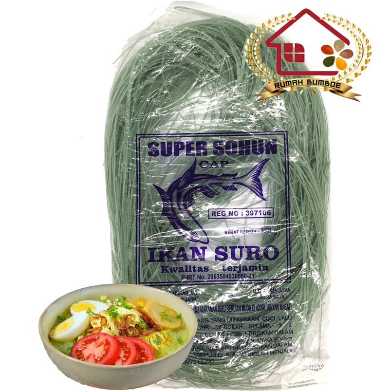 

(10 pcs x 350 gr) SURO SUPER SOHUN Mie Suun Biru Bakso Soun Soto Food Noodles Goreng Instan Makanan