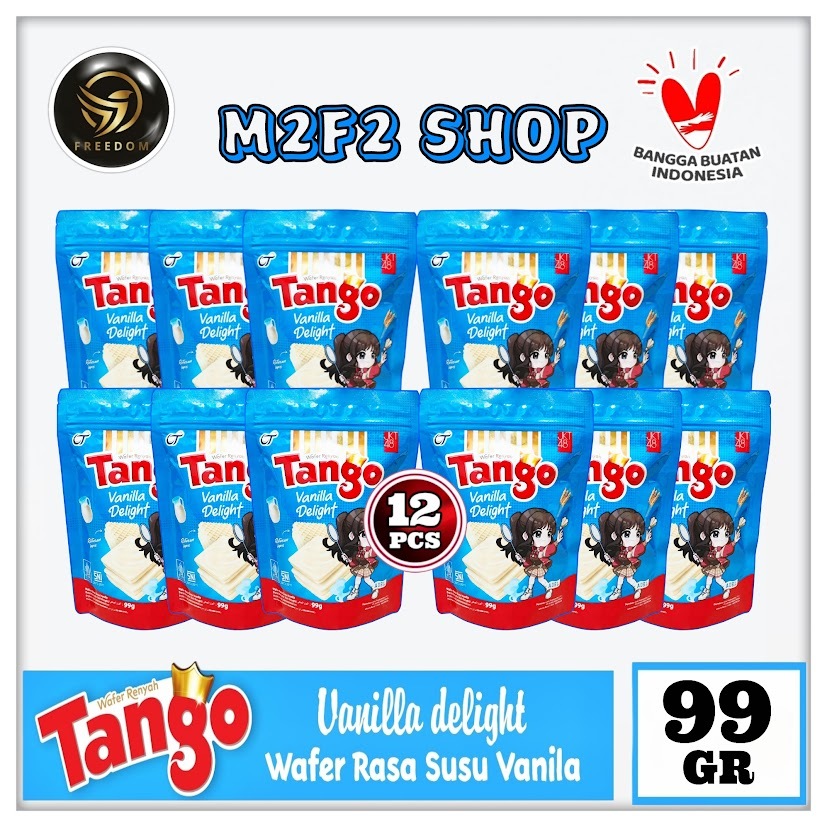 

Tango Wafer Vanilla Delight BITE SIZE | Krim Susu Vanila Pouch - 99 gr (Kemasan 12 Pcs)