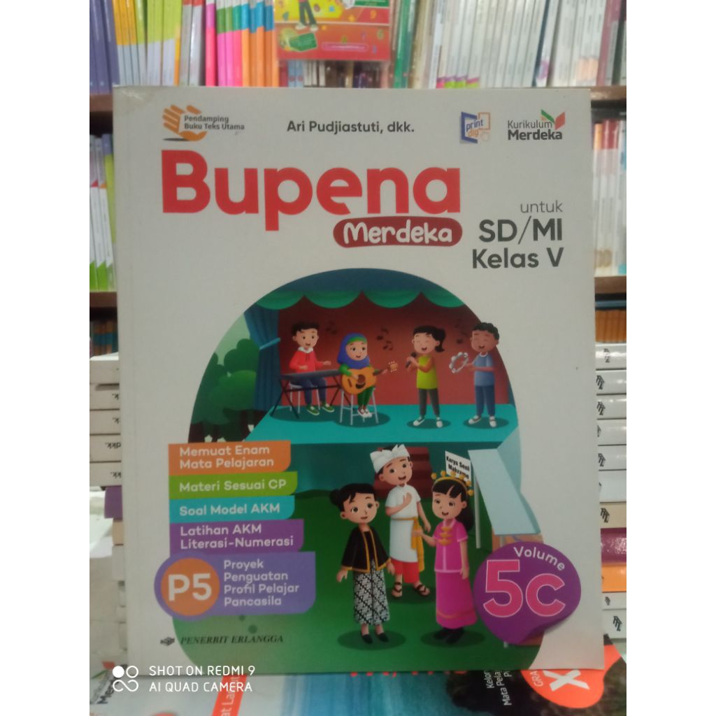 Buku bupena 5c merdeka P5 untuk SD kelas 5 kurikulum merdeka original