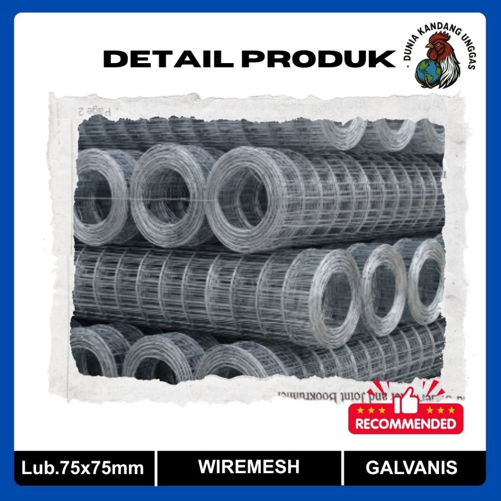 Wiremesh Galvanis / Roofmesh Galvanis – Ukuran 1.8 x 30 Meter / Tebal 1.2 mm | Kuat & Anti Karat