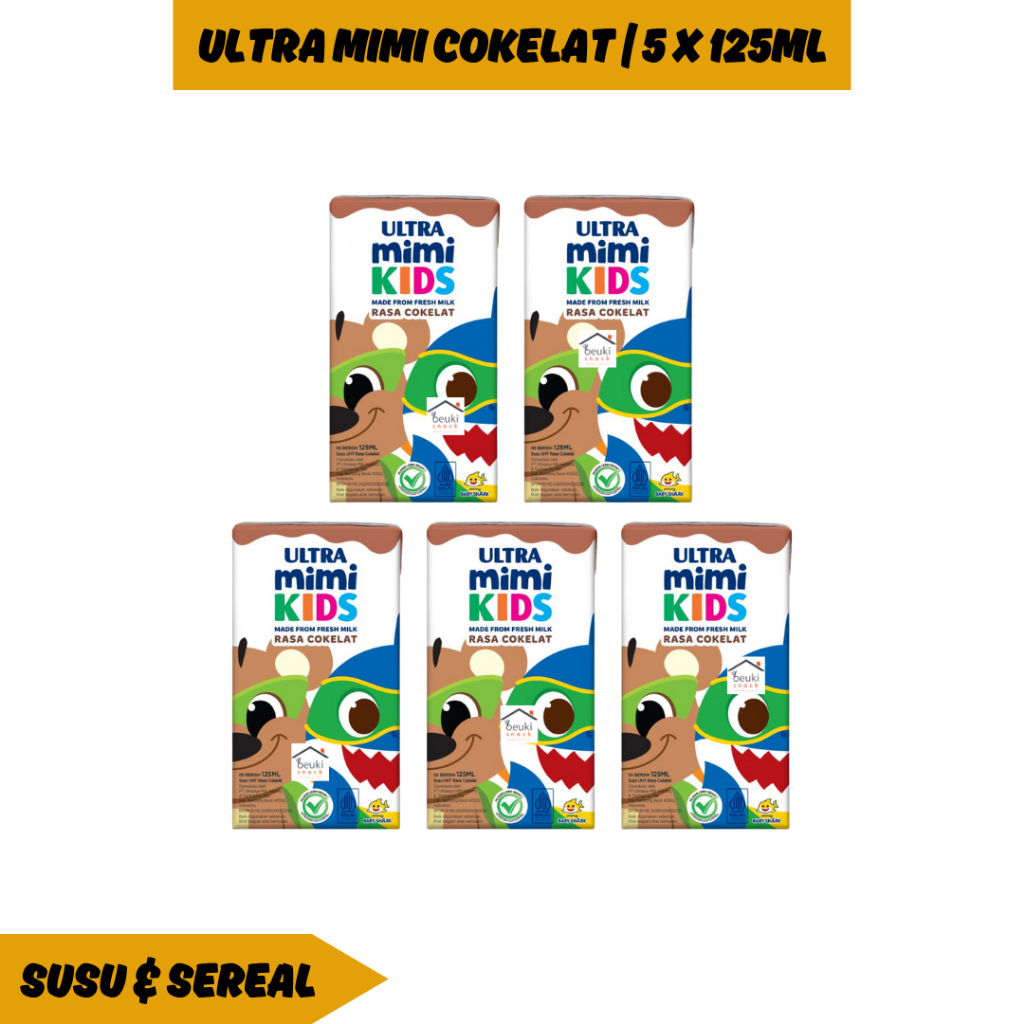 

5PCS Ultra Milk Mimi Kids Coklat Minuman Susu UHT untuk Anak