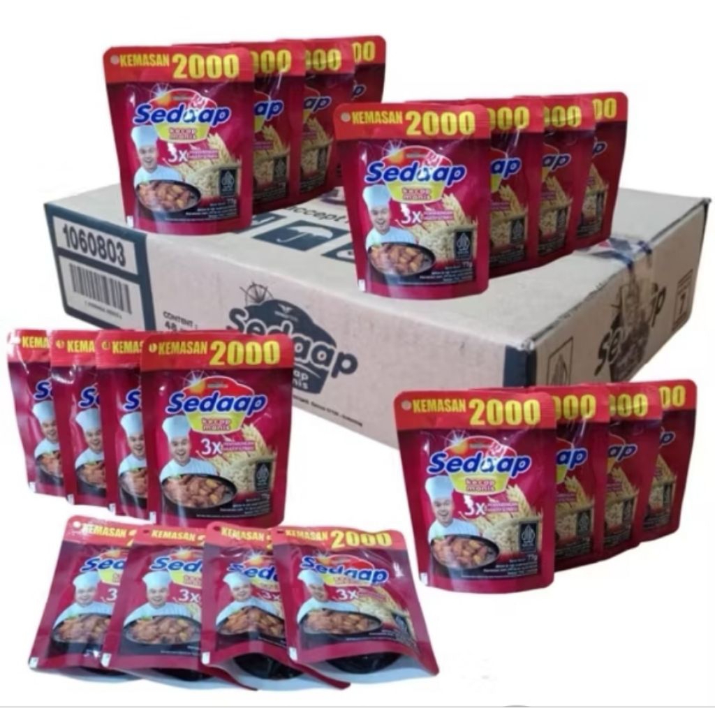 

Kecap Sedaap kemasan 2000 1 Dus isi 48 pcs @63ml