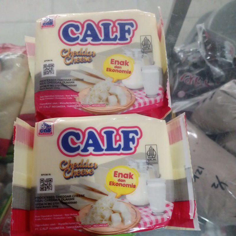 

keju calf cheddar cheese 200 gram