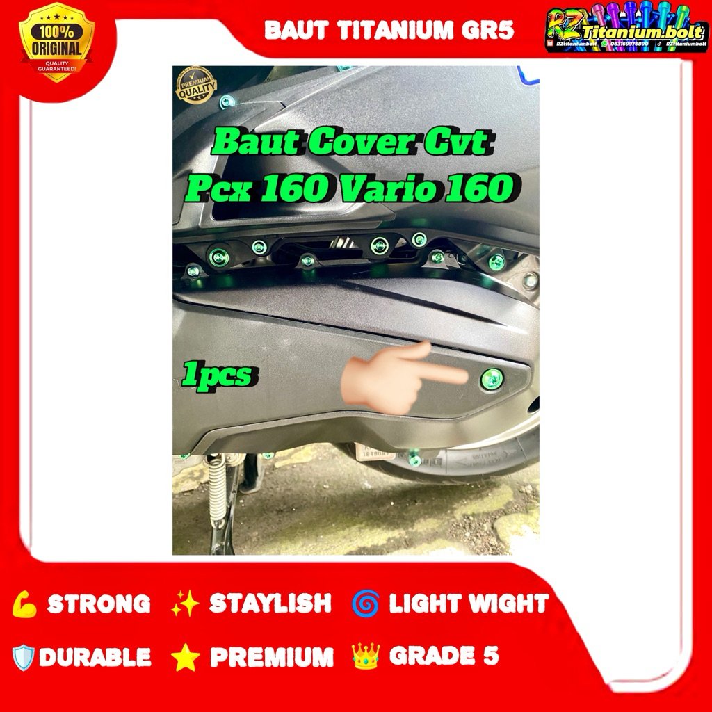 Baut Cover Cvt Pcx160 Vario 160 Baut Titanium Gr5 Titanium Bolt