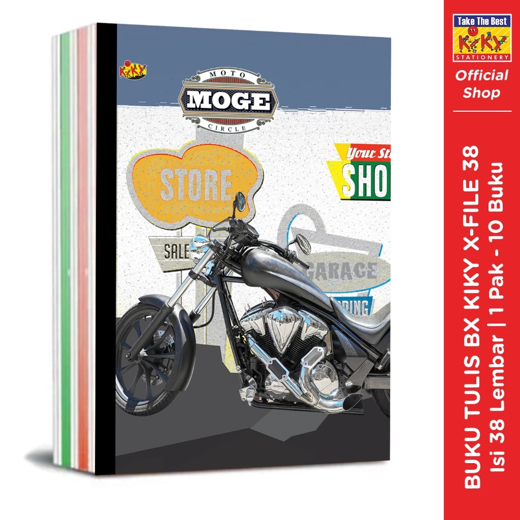 

[ 10 PCS ] BUKU TULIS KIKY 38 LEMBAR X-FILE SAMPUL PLASTIK PENDEK