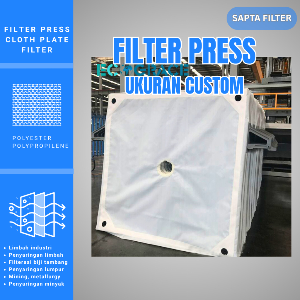 Filter Cloth mesin press/penyaringan limbah (custom)