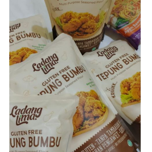 

Tepung Bumbu Serbaguna 150g Ladang Lima - Rempah Alami NO MSG Tepung Biang Fried Chicken Crispy