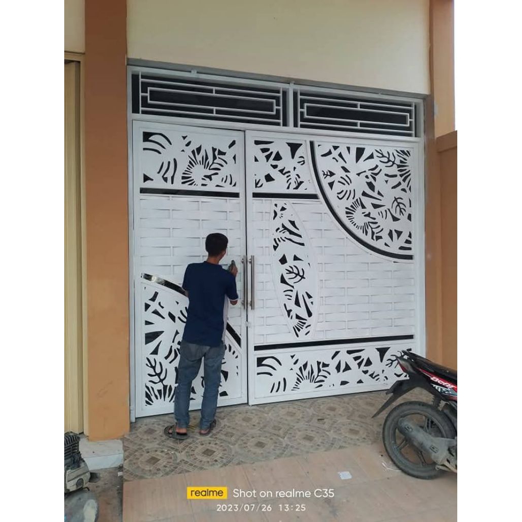 pintu plat cuting laser