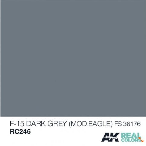 F-15 DARK GREY (MOD EAGLE) FS 36176 RC246 - real color lacquer - model kit paint