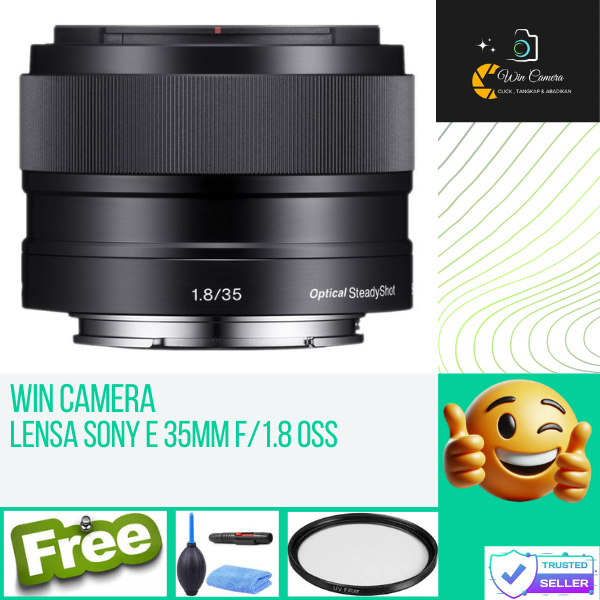 Lensa Sony E 35mm f1.8 OSS / Lensa Kamera Sony / Lensa Camera Sony / Lens Kamera Sony / Lens Camera 