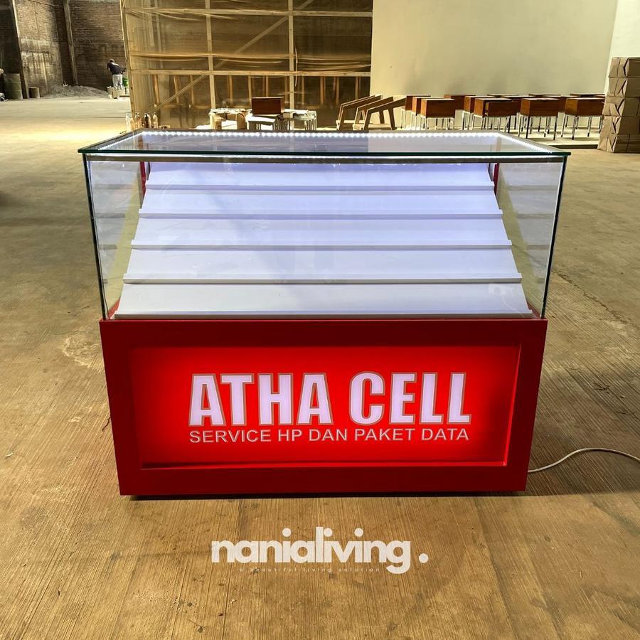 etalase handphone etalase konter hp minimalis