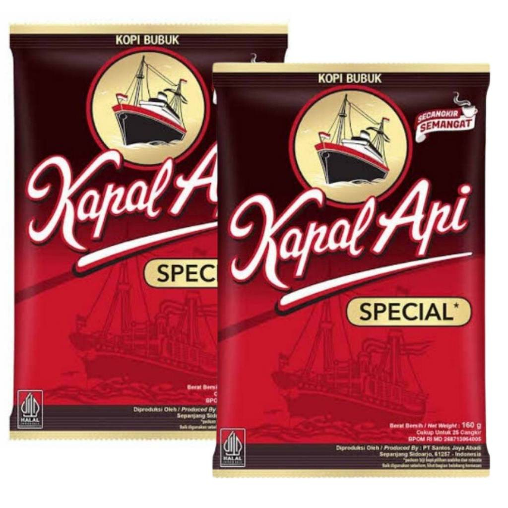 

Kapal Api - Kopi Bubuk Kemasan 160g Paling Mantap