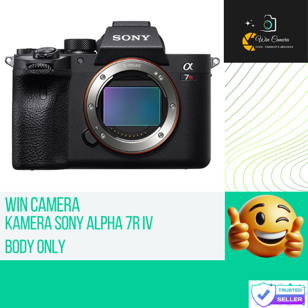Kamera Sony Alpha 7R IV Body Only / Camera Sony / Kamera Mirrorless / Camera Mirrorless