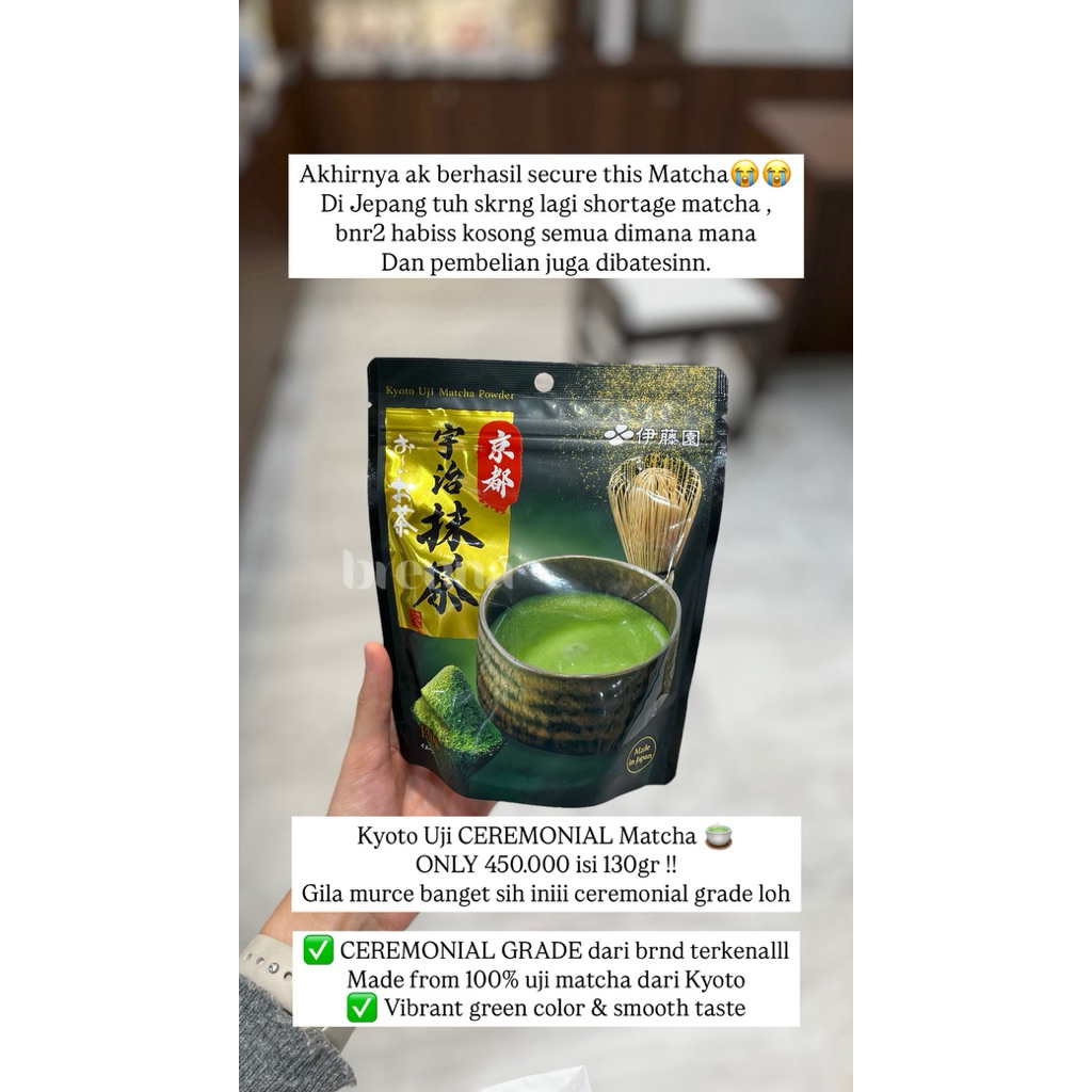 

Ito En Kyoto Uji CEREMONIAL Matcha | 100% ORIGINAL JEPANG