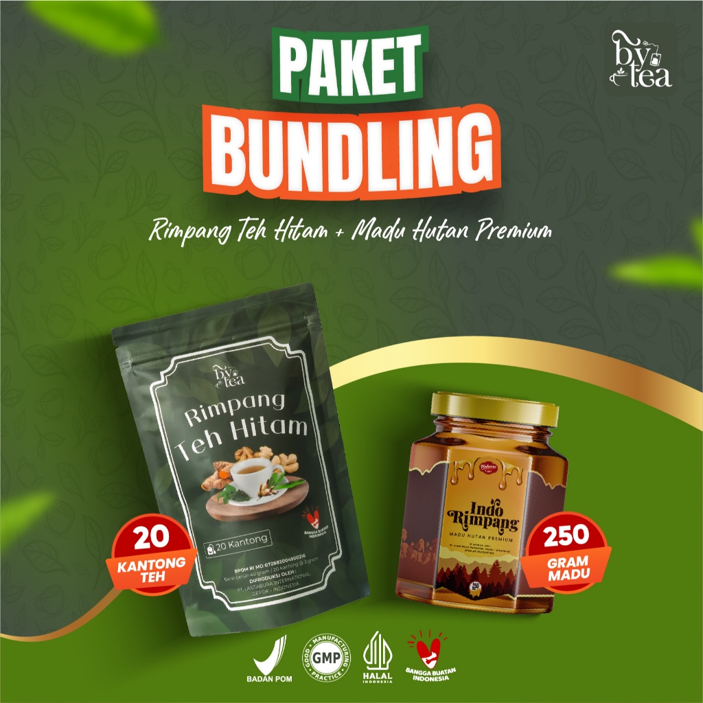 

[Paket Bundling] Bytea Teh Rimpang Hitam + Indo Rimpang Madu Hutan Premium 250gr